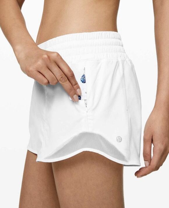lululemon athletica Pants - Lululemon Hotty Hot High Rise Lined Short 2.5” White Size 10 W7AY1R